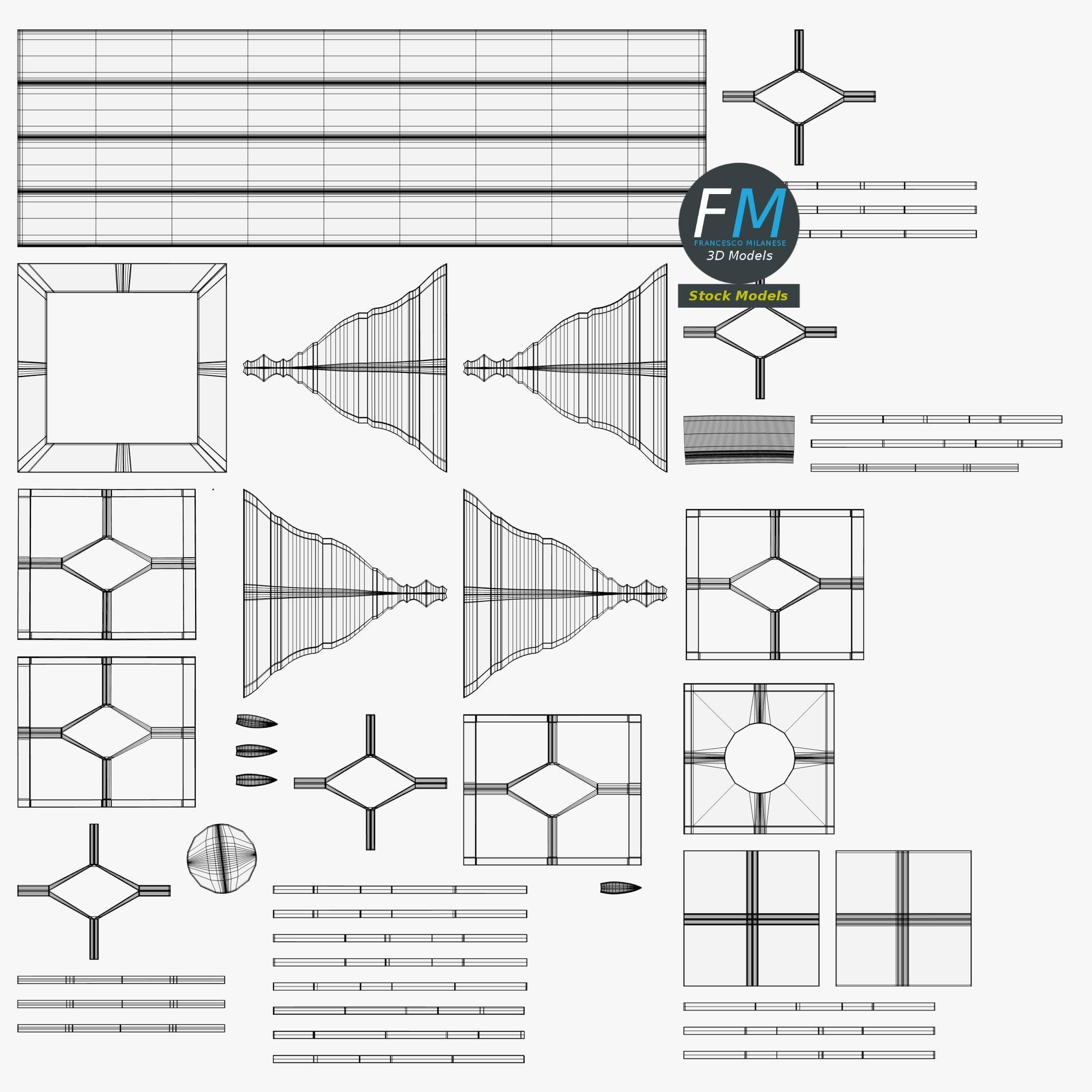 Garden lamp 3D model_11