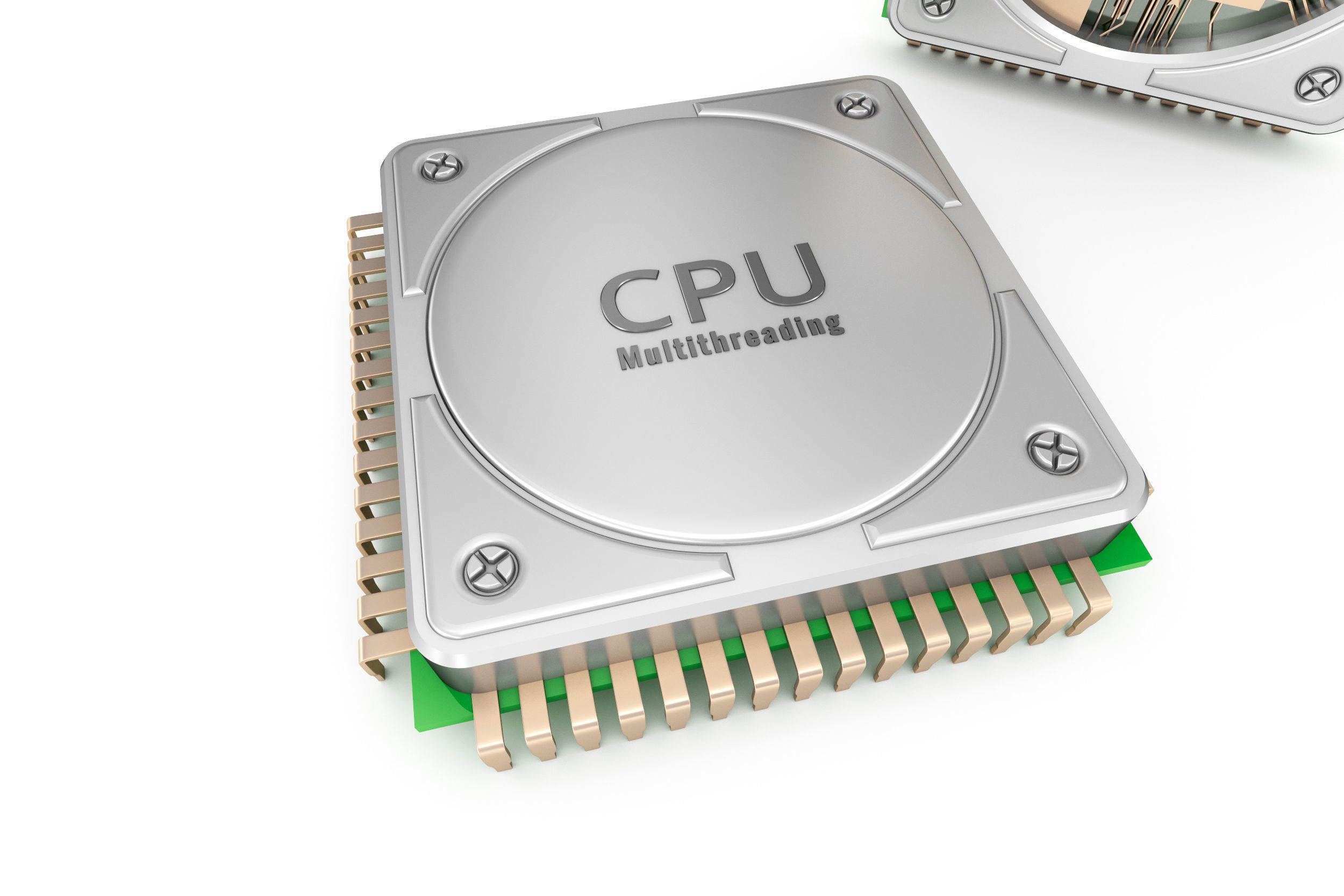 Central computer processors CPU 3D model 3D model_2