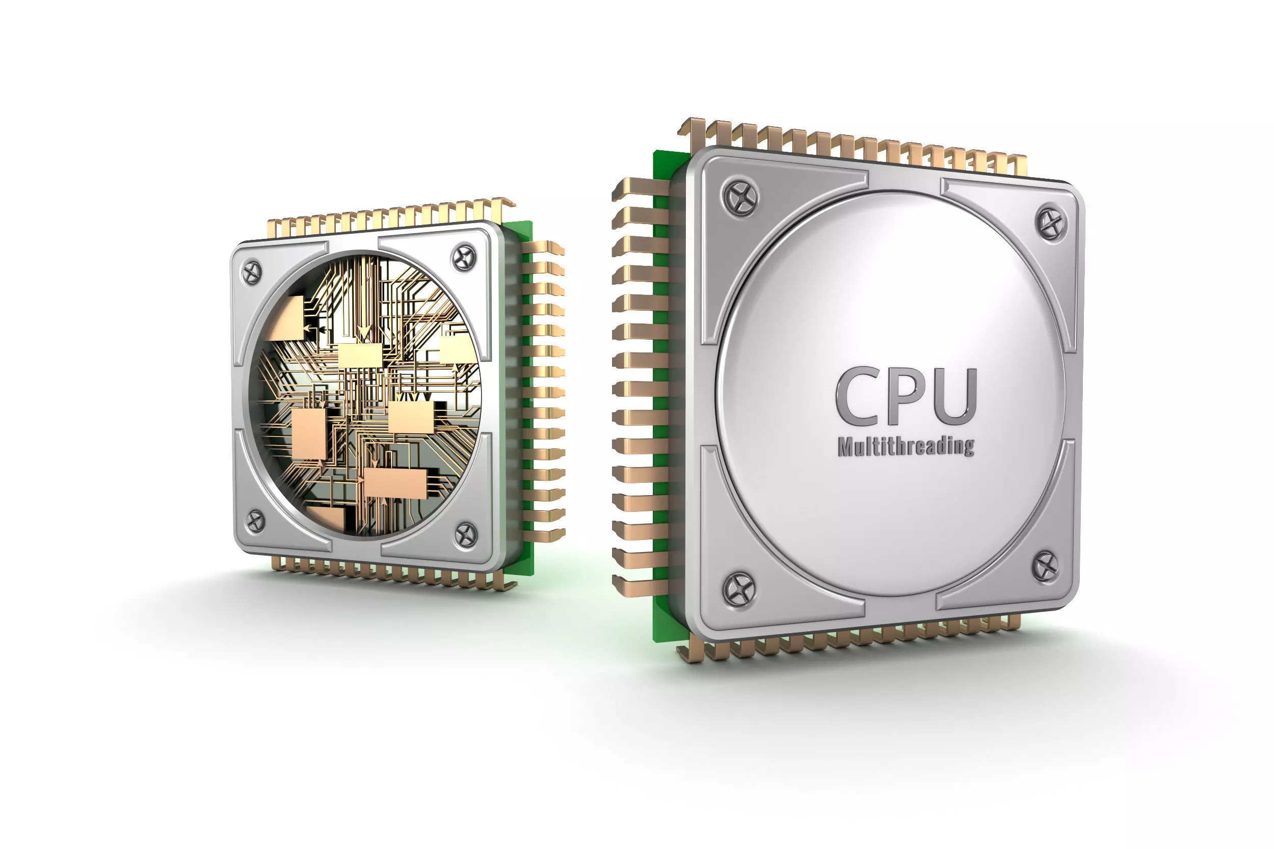 Central computer processors CPU 3D model 3D model_0