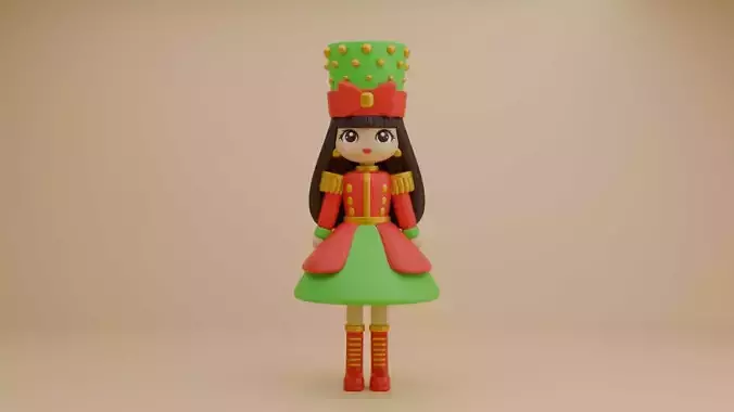 Christmas girl nutcracker 04