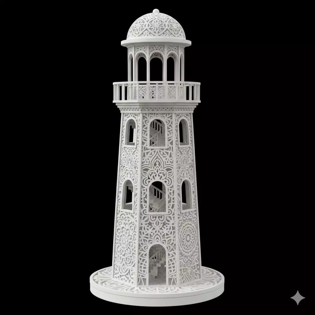 Coastal Lighthouse 3D Model 3D print model