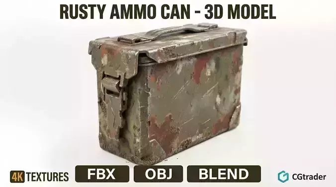 Post Apocalyptic Rusted Ammo Box