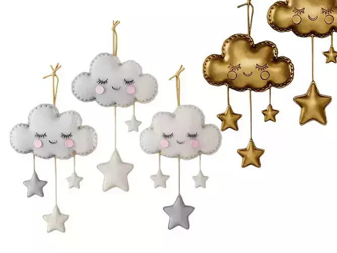 Decorative Hanging Kids Cloud Stars