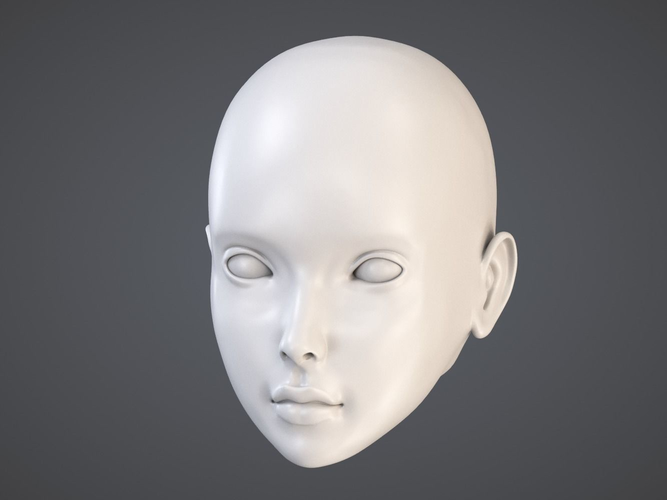 Doll Head Kit 3D print model