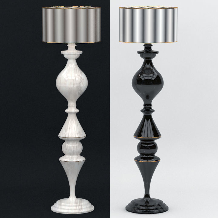 torchiere 1 floor lamp 3D model_1