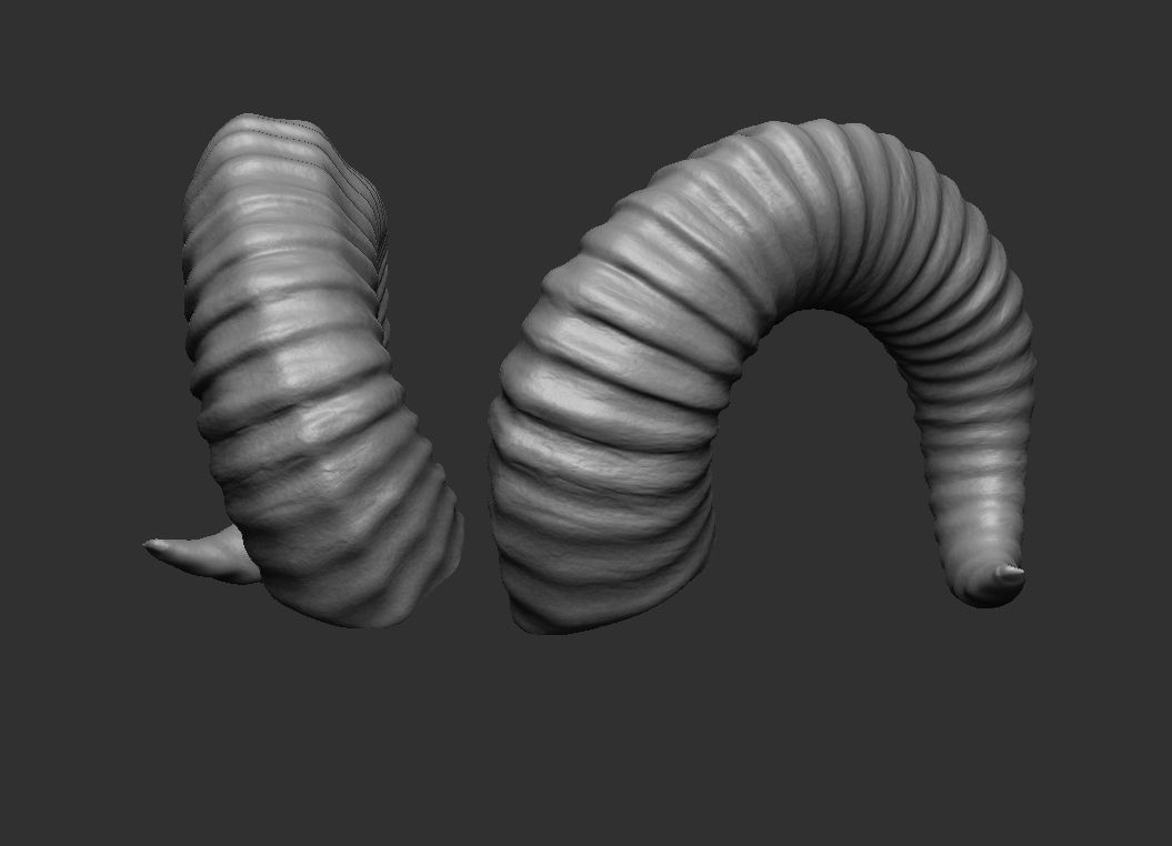 Horns printable 3D print model_2