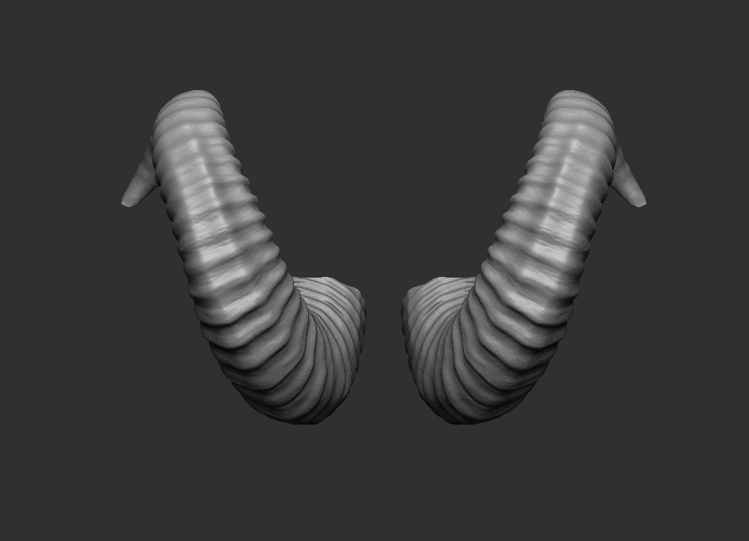 Horns printable 3D print model_1