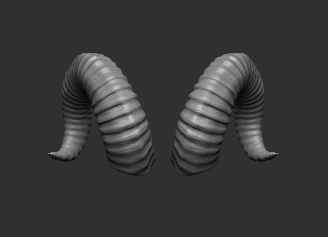 Horns printable 3D print model_0