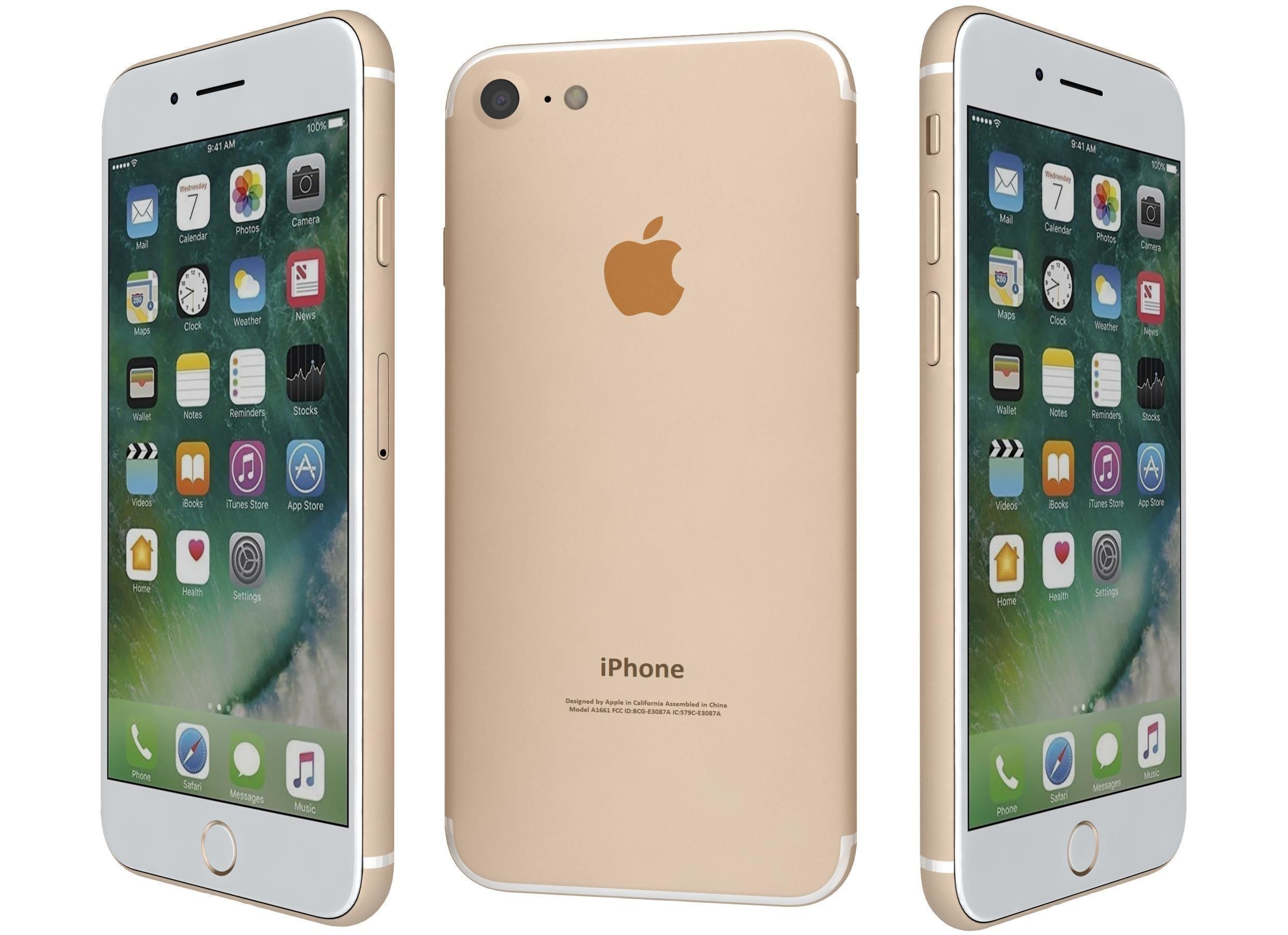 Apple iPhone 7 All Colors 3D model_1