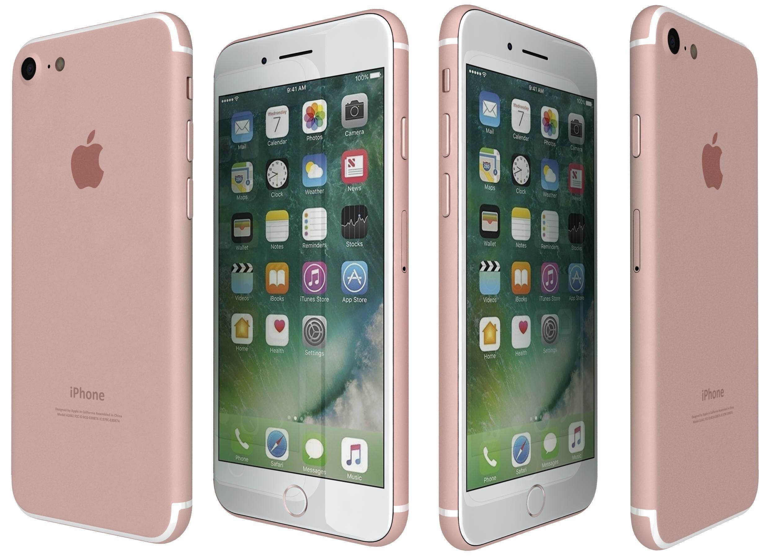 Apple iPhone 7 All Colors 3D model_11