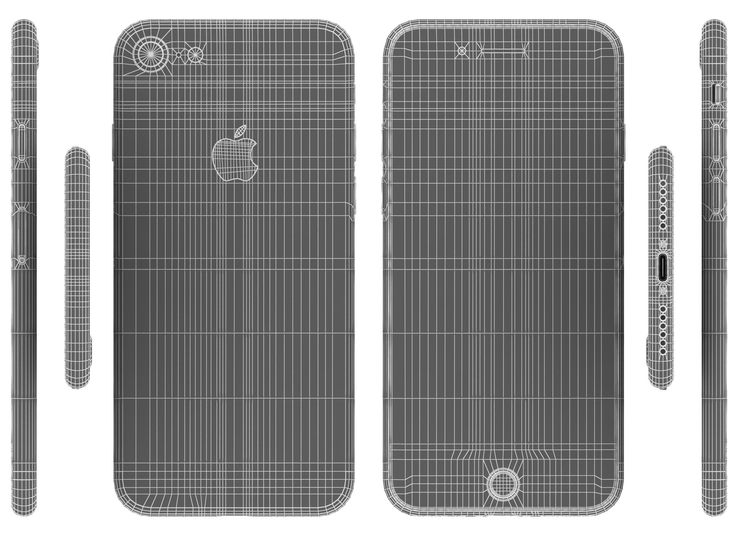 Apple iPhone 7 All Colors 3D model_36
