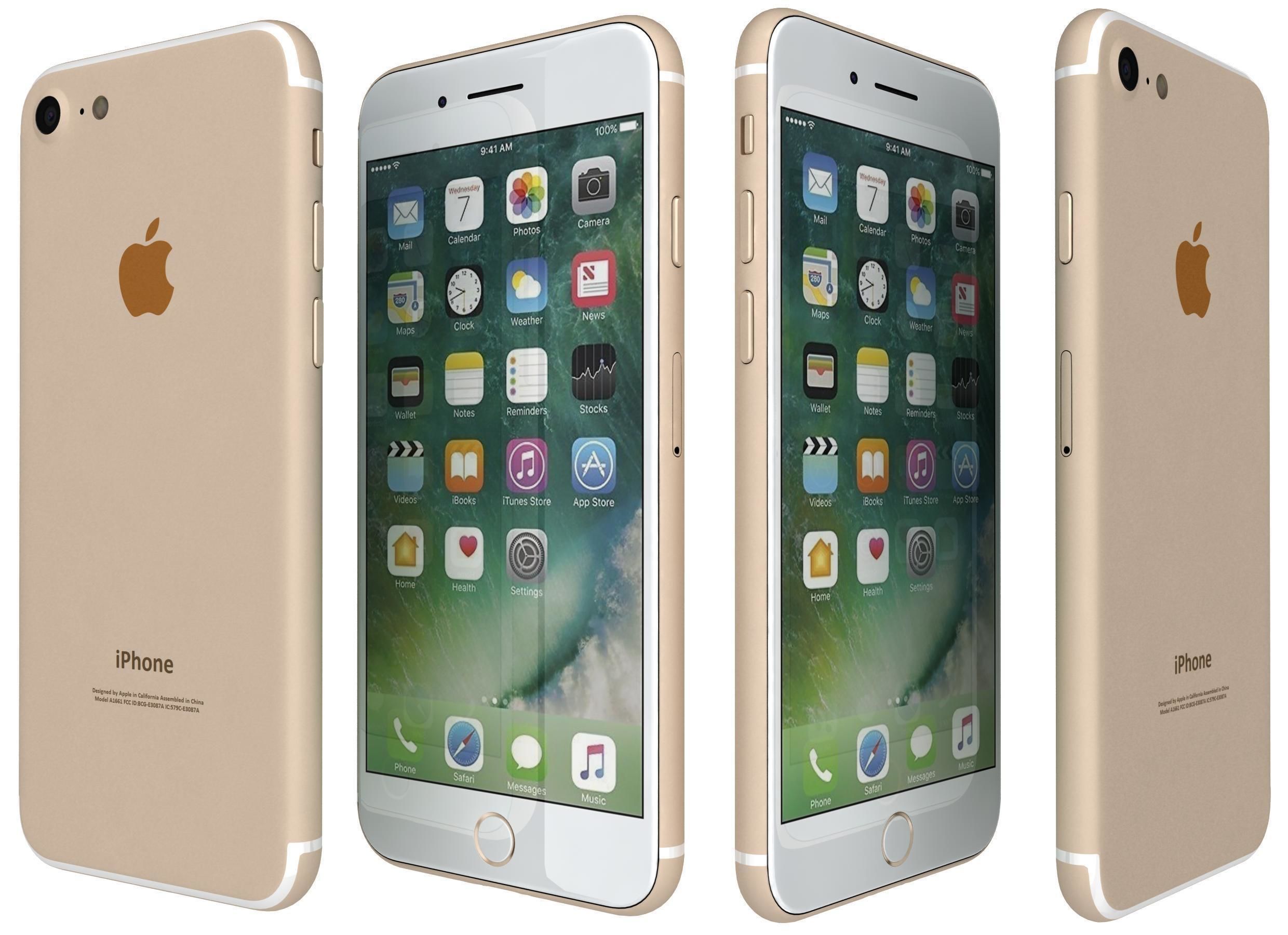 Apple iPhone 7 All Colors 3D model_5