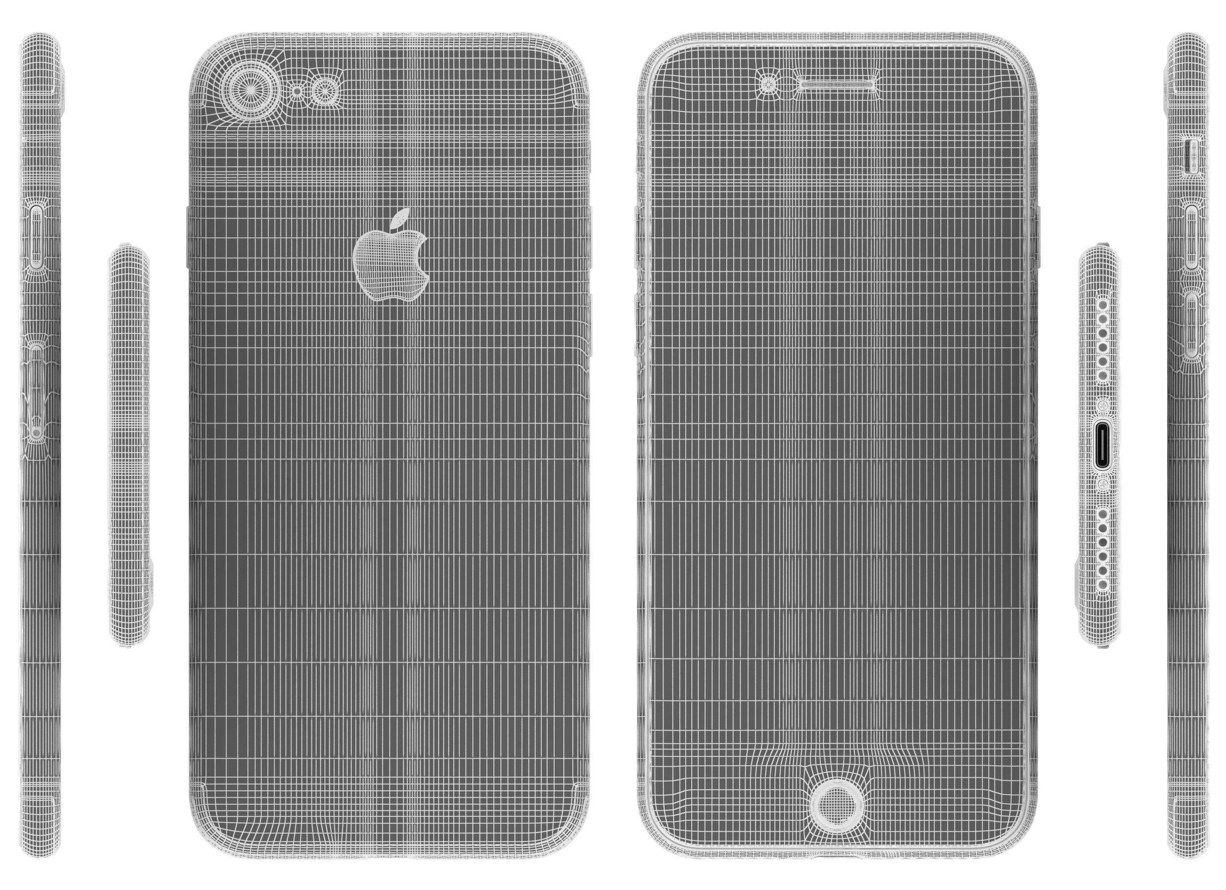 Apple iPhone 7 All Colors 3D model_35