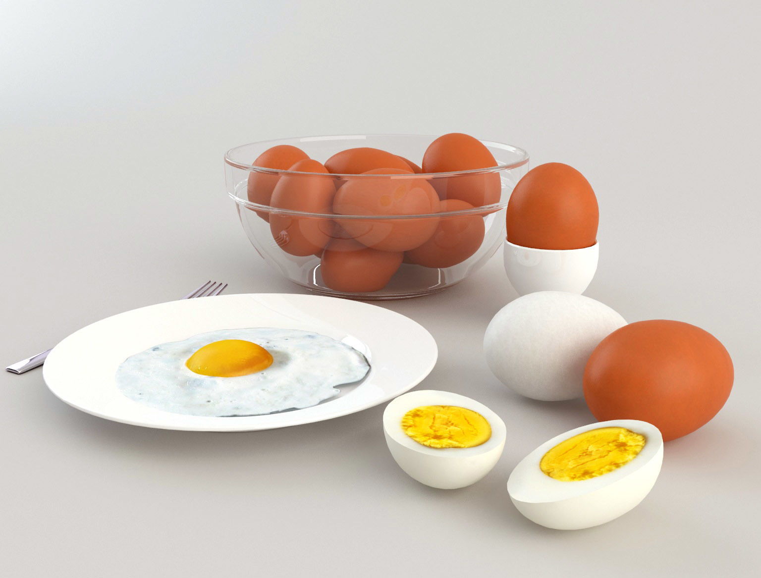 Eggs Pack 3D model_2