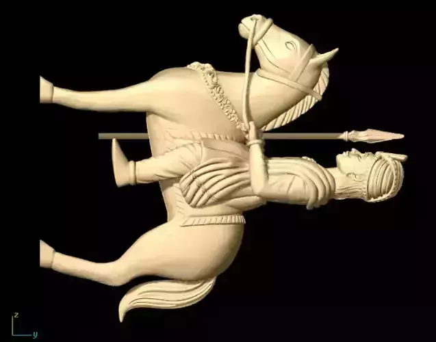 King on Horse 3D Jewelry Design