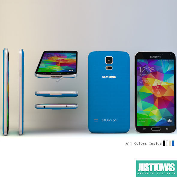 Samsung Galaxy S5 3D model_1