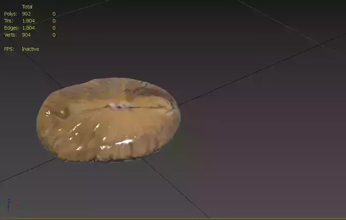 Fig M03 Low-poly 3D model 3