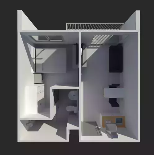 Apartment room by REVIT 25R09