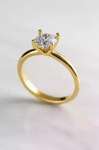 Solitaire engagement rings Model 8206