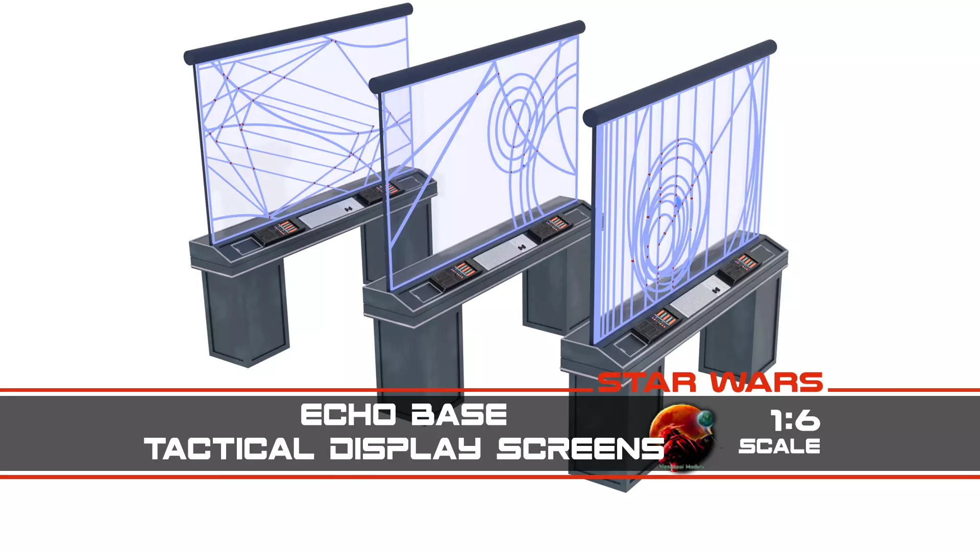 Tactical Display Screen 1-6 scale Hottoys 3D print model