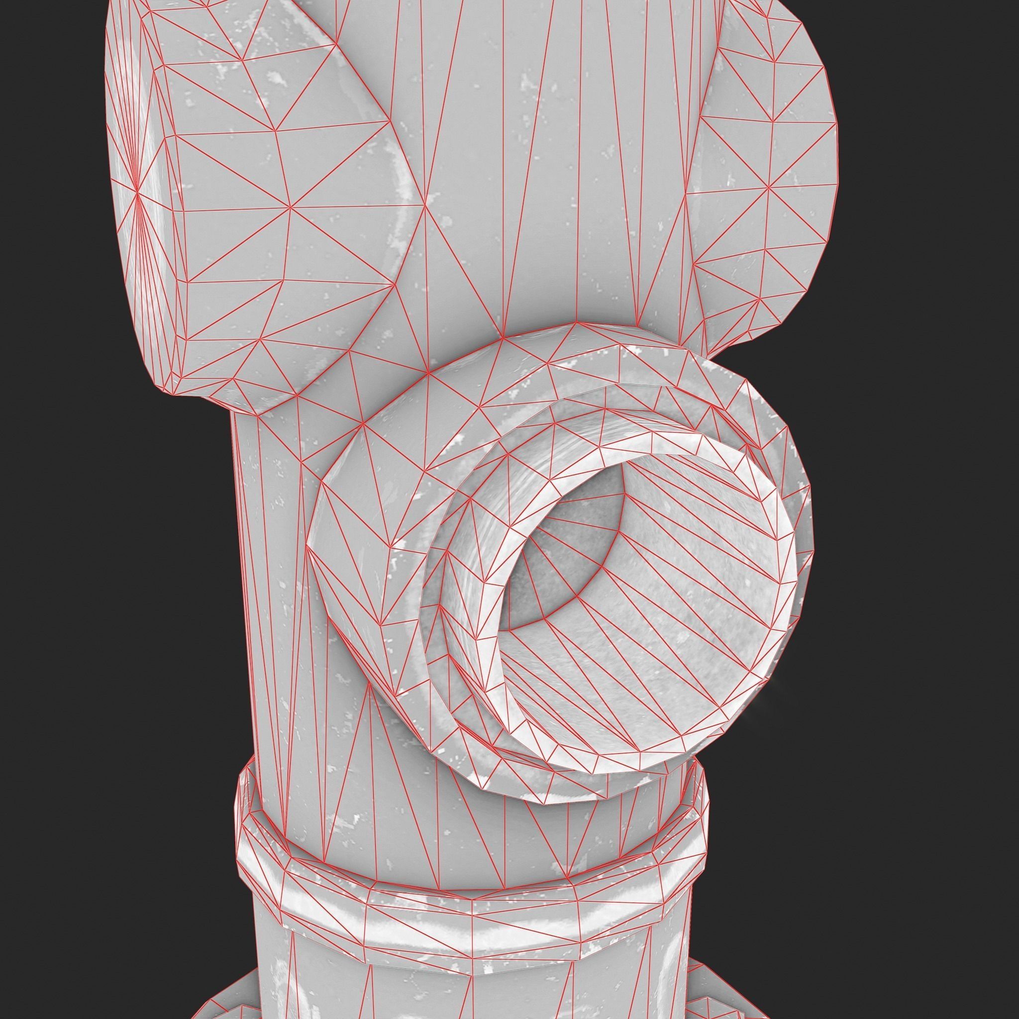 Fire Hydrant - Real Time PBR Low-poly 3D model_14