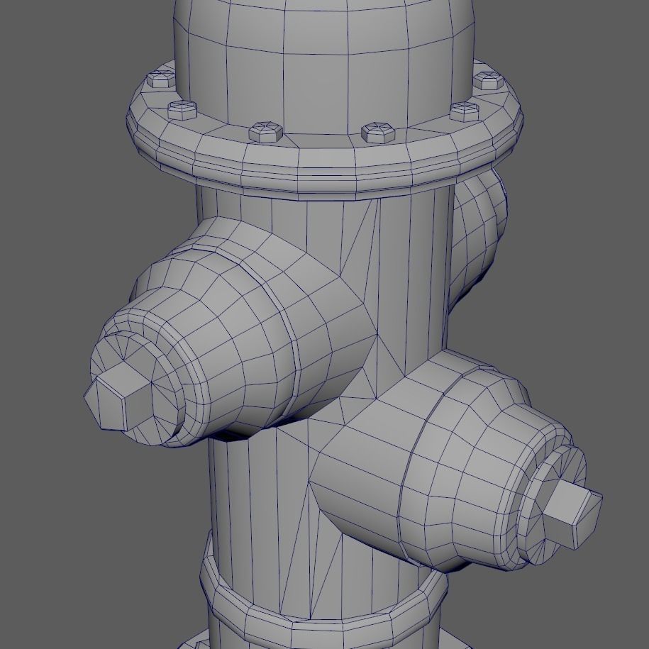 Fire Hydrant - Real Time PBR Low-poly 3D model_19