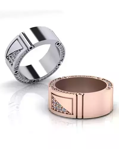 eternity pave setting jewelry ring