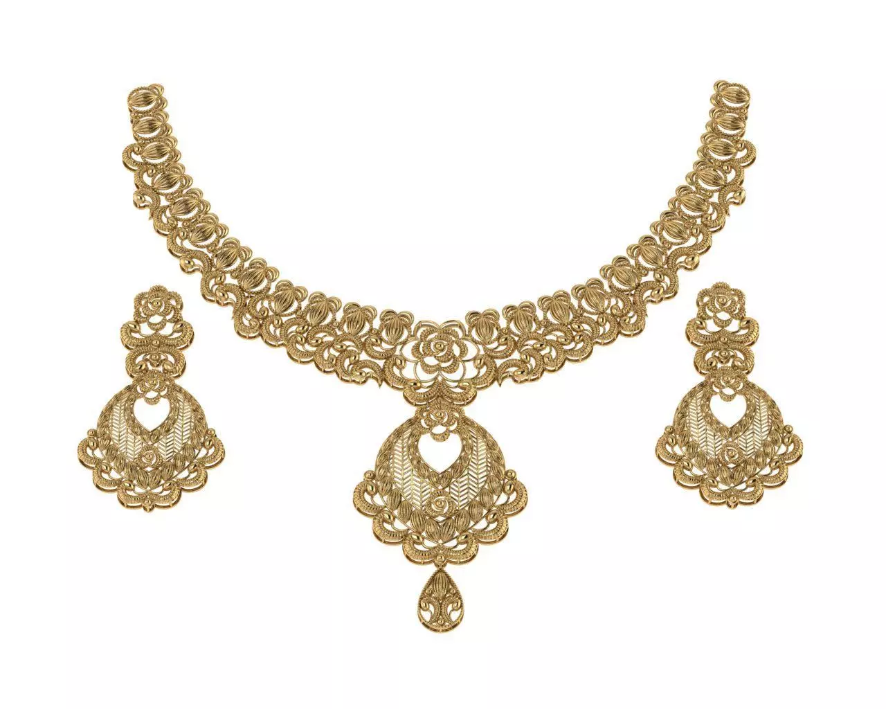 Indian Traditional Necklaces 3D print model