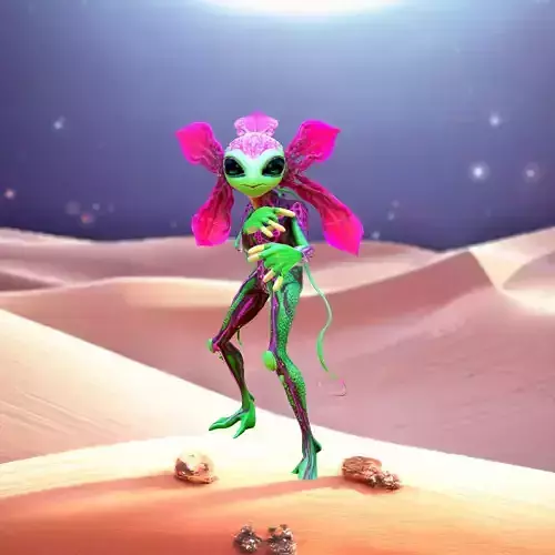 Vibrant Alien Creature model pack