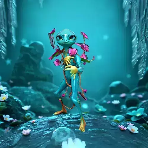 Floral Alien Creature model pack