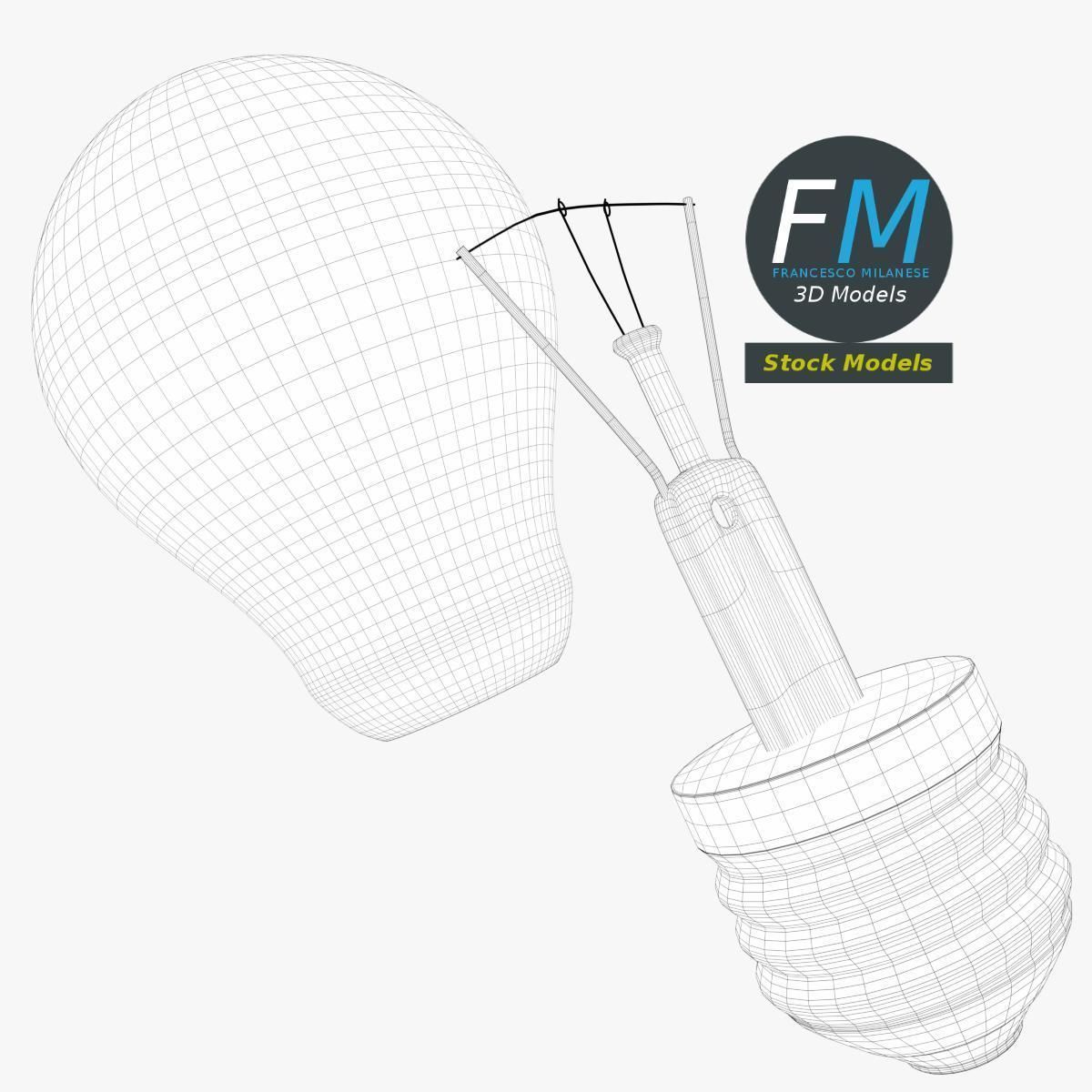 Light bulb 1 3D model_8