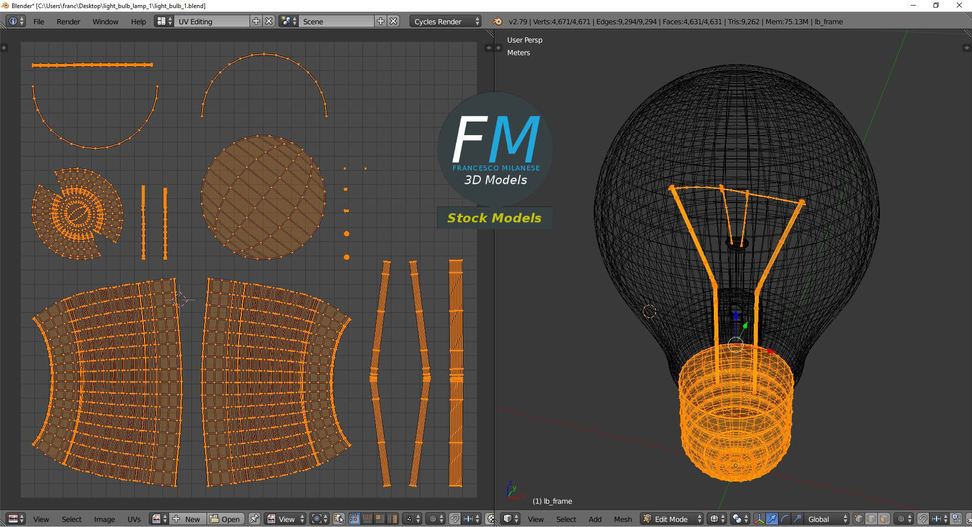 Light bulb 1 3D model_10