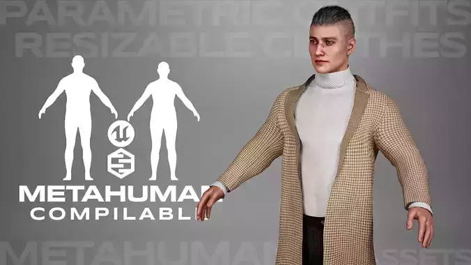 Streetwear Parametric Outfit 05 Fully Rigged to Metahuman
