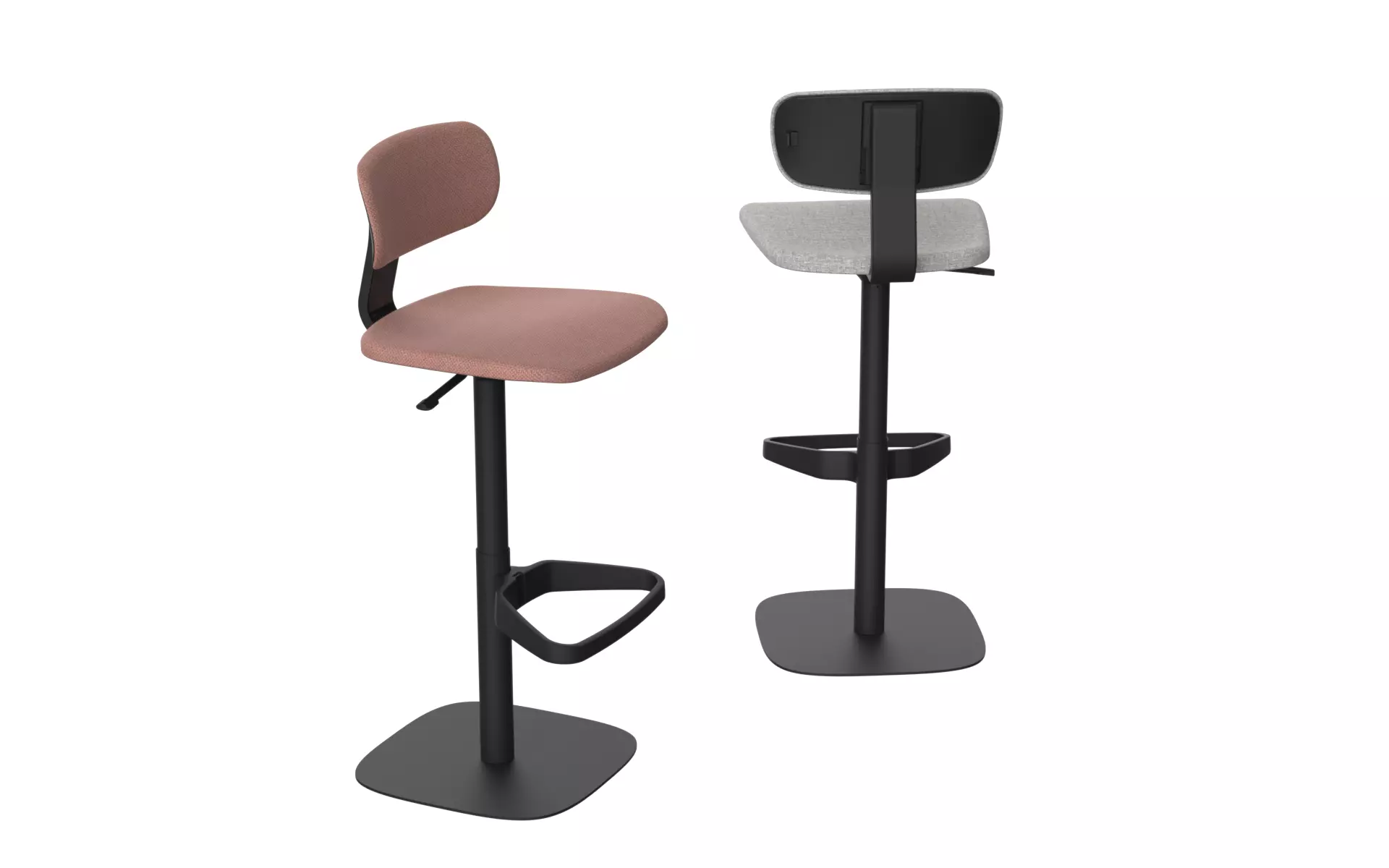 Contemporary Office Bar Stool Chairs 3D model