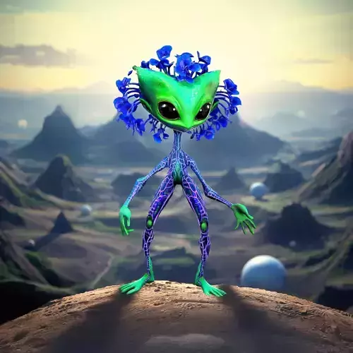 Floral Alien Creature model pack