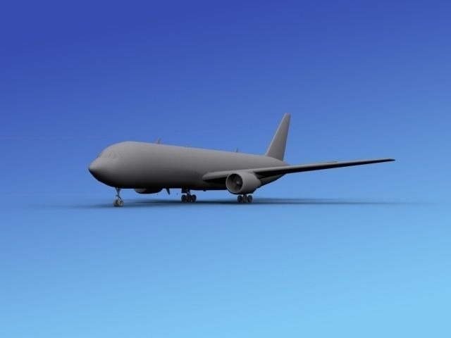 Boeing 767-300 Unmarked 2 3D model_12