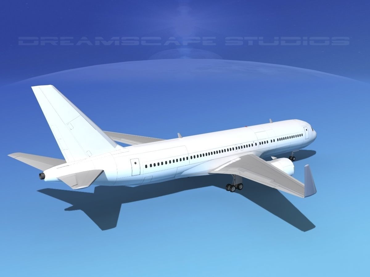 Boeing 767-300 Unmarked 2 3D model_5