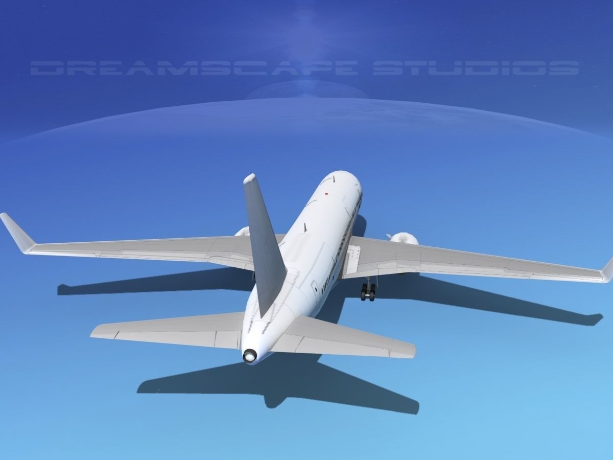 Boeing 767-300 Unmarked 2 3D model_6