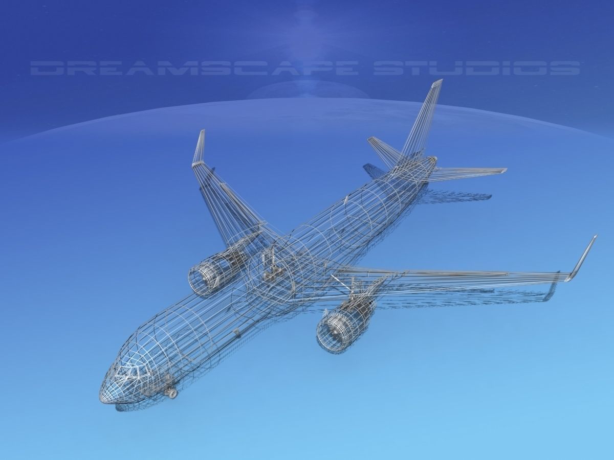 Boeing 767-300 Unmarked 2 3D model_18