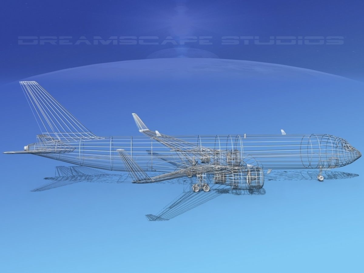 Boeing 767-300 Unmarked 2 3D model_15