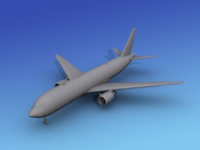 Boeing 767-300 Unmarked 2 3D model_11
