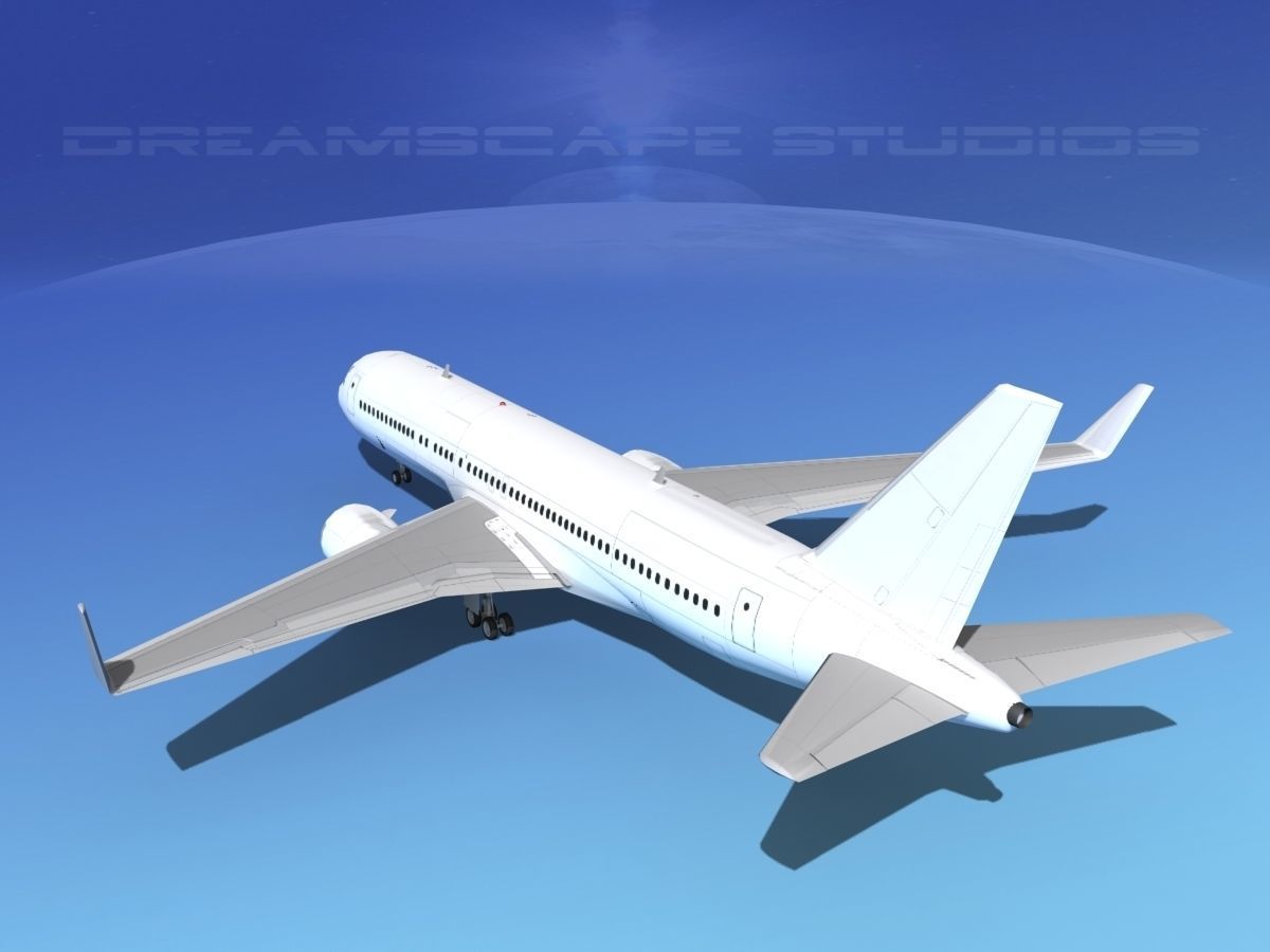 Boeing 767-300 Unmarked 2 3D model_7