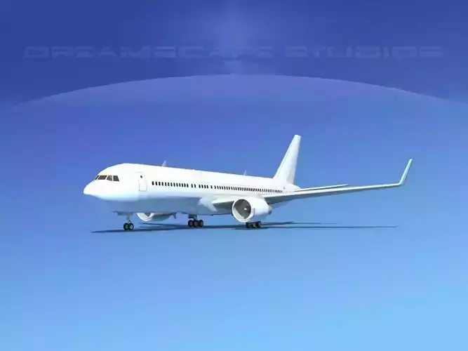 Boeing 767-300 Unmarked 3 3D model
