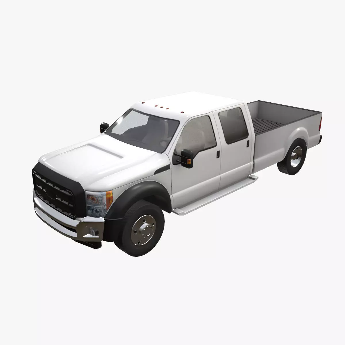 Crew Cab Truck --423-- Low-poly 3D model