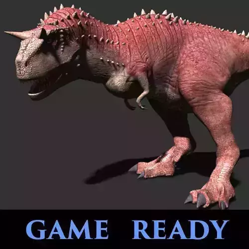 Carnotaur Resurrection - Game ready 3d model Low-poly 3D model