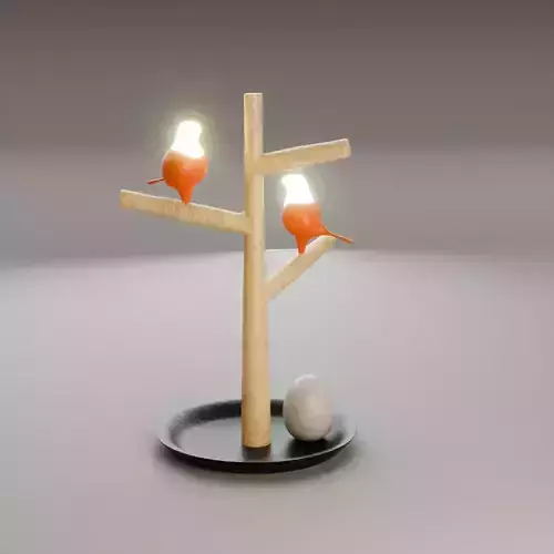 Decorative Bird Table Lamp