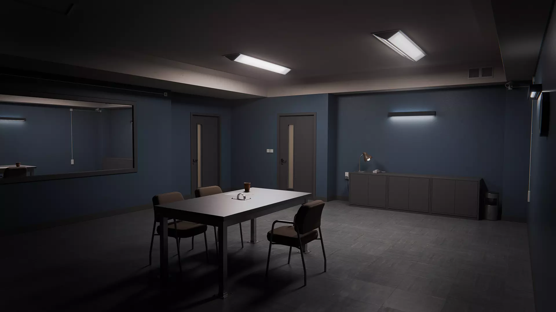 Interrogation Room UE5 and Blender 3D model