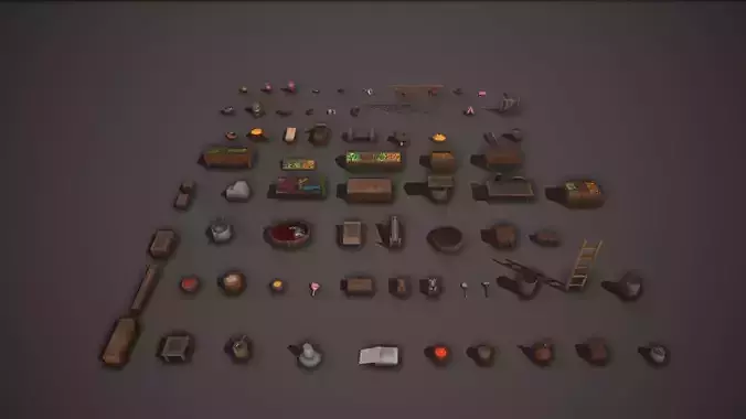 Medieval Props-Village Collection