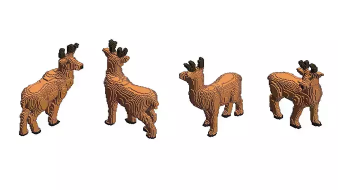 Voxel Deer