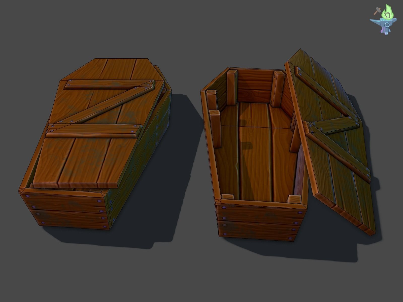 Graveyard Package Low-poly 3D model_2